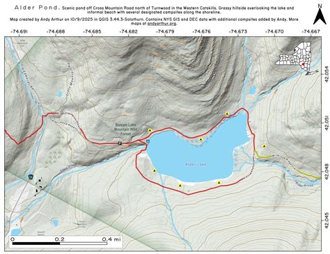 Map: Alder Lake Campsites | Andy Arthur.org