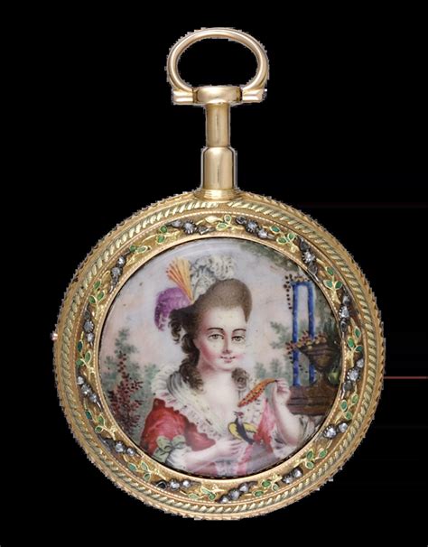 GOLD AND ENAMEL REPEATING FRENCH CYLINDER POCKET WATCH - 1780 » Watch ...