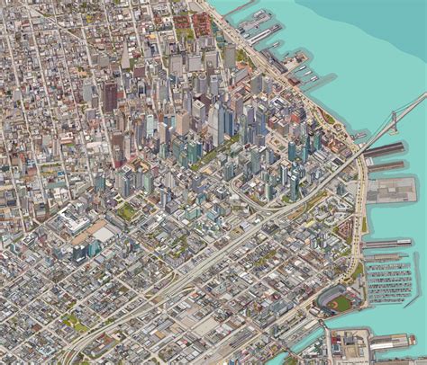 Map of downtown San Francisco - Showing accurate... - Maps on the Web