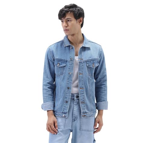 Urbano Fashionmens Regular Fit Washed Full Sleeve Denim Jacket ...