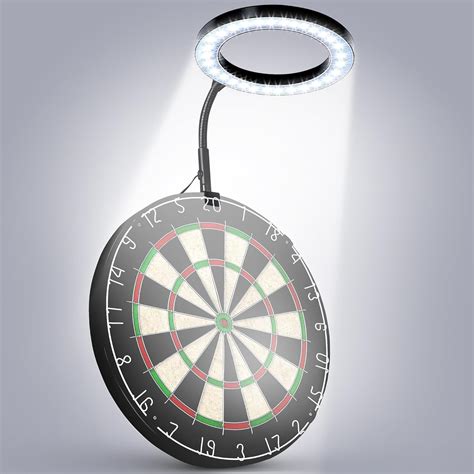 Hiboom Dart Board Light, Portable Darts Light, LED Ring Dartboard Light ...
