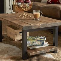 Image result for wood and metal coffee tables