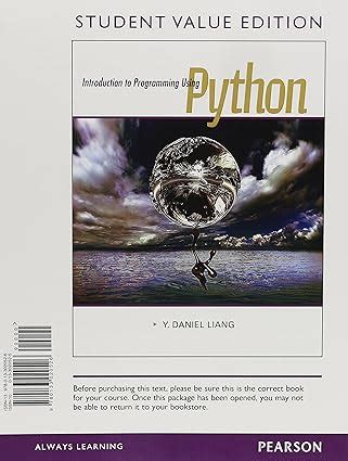 Introduction to Programming Using Python : Liang, Y. Daniel: Amazon.in ...