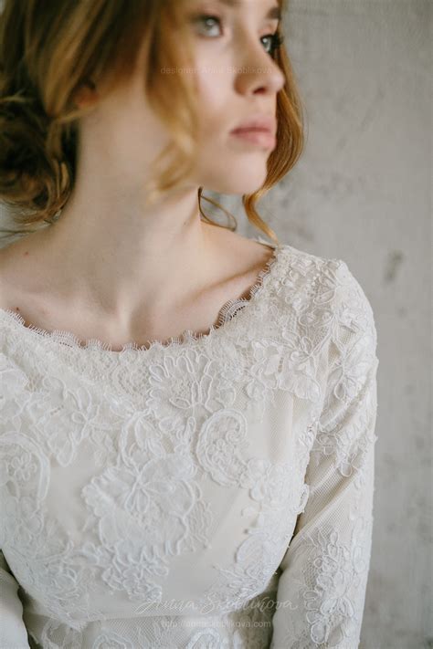Luxurious winter lace wedding dress | Wedding Dresses & Evening Gowns by Anna Skoblikova