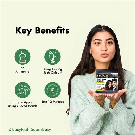 Buy Indica Easy Shampoo Hair Color Natural Black Online