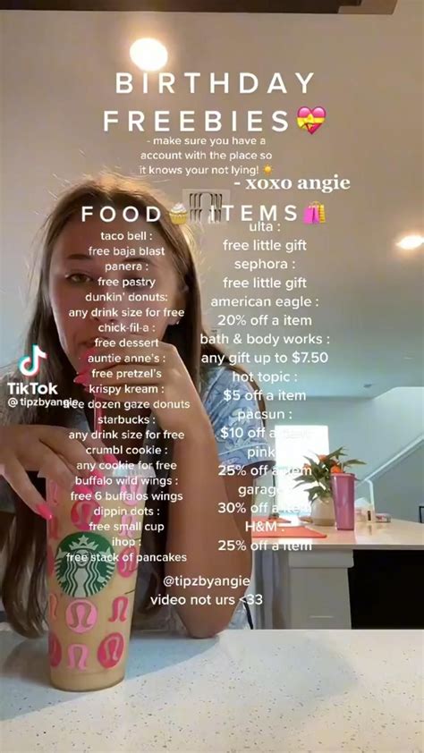 Birthday freebies | Birthday freebies, Freebies on your birthday, Free ...