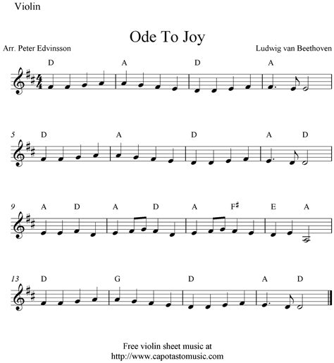 Lovely violin sheet music – Artofit