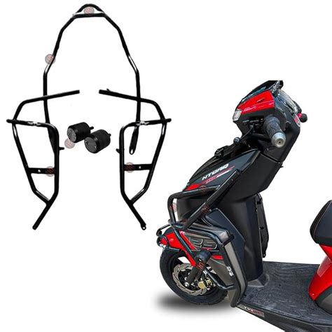 Tiger AUTO Accessories TVS NTORQ 125 Front and Rear Crash Guard (Set of ...