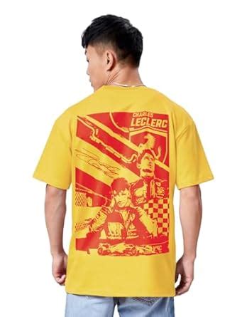 Buy CRAZYMONK Charles Leclerc 16 Formula 1 F1 Oversized T-Shirt ...