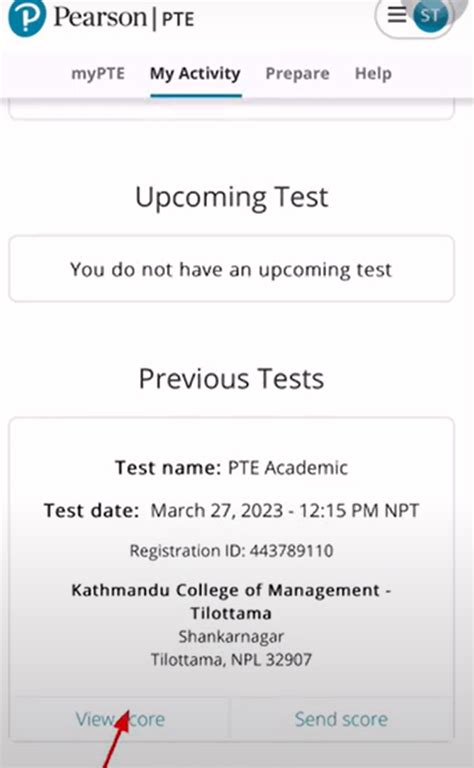 Image result for Pte Result Sample