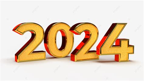 Bonne Année 2024 Numéros 3d Dorés PNG , Bonne Année 2024, Or 2024 ...