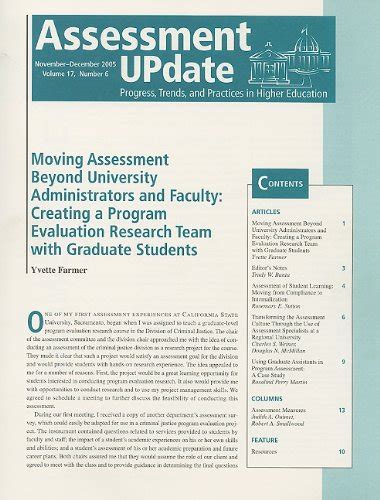 Buy Assessment Update: Progress, Trends, and Practices in Higher ...