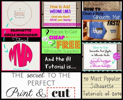 Silhouette America Tutorials 的图像结果