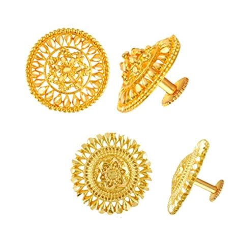 Traditional Temple Ruby Meenakari South Indian Studs Earrings Combo Set ...