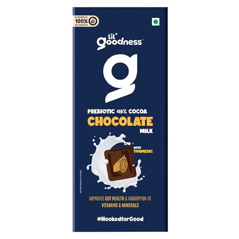 Lil'Goodness Milk Chocolates - Premium Prebiotic Cocoa Bars - Healthy ...