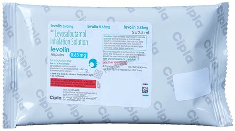 Levolin 0.63mg Respules: Price, Uses, Side Effects & How to Use - MediBuddy