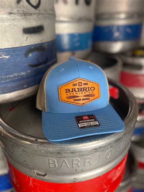 Barrio Hat - Light Blue/Khaki Snapback Hat - Barrio Brewing Co.