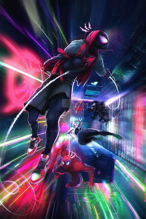 spiderman into the spiderverse fan art by Jun-OH | Marvel spiderman art ...