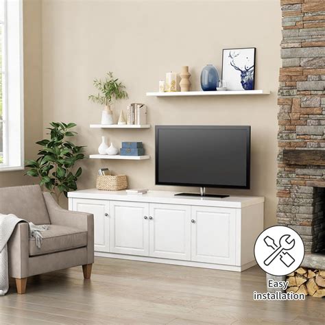 Forbena White Floating Shelves for Wall Decor, 24 India | Ubuy