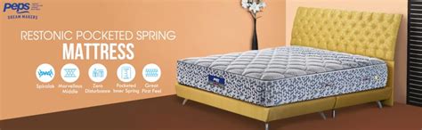 peps Restonic Carouse 6 inch Euro Top King Size Poketed Spring Mattress ...