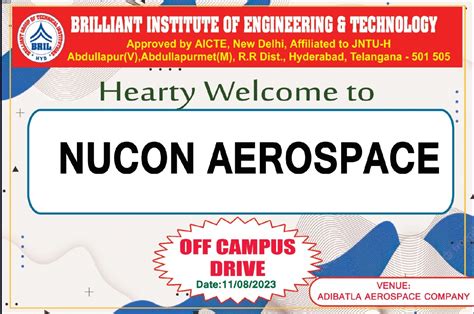 Brilliant Institute of Engineering and Technology - NAAC A - Accredited