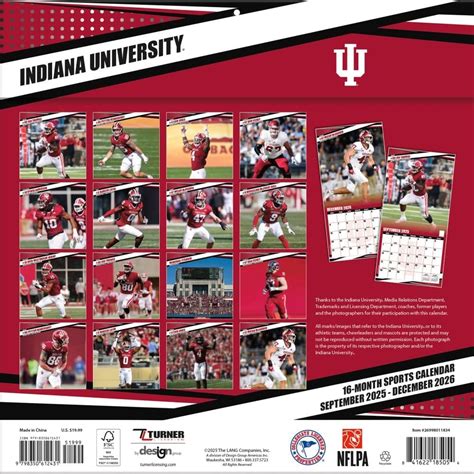 Indiana University Calendar 2026 - Free Printable Calendar