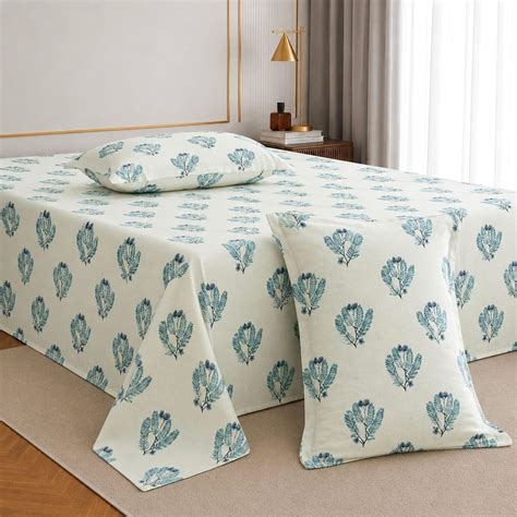 Jaipur Weaves Cotton King Size Bedsheet 108x108 Super King, 100% Pure ...