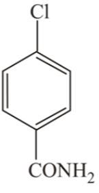 The correct structure of the drug paracetamol is