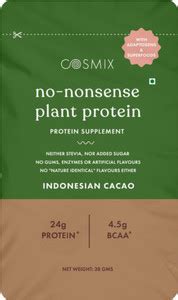 COSMIX No Nonsense Plant Protein Organic Pea & Rice Isolate for Easy ...