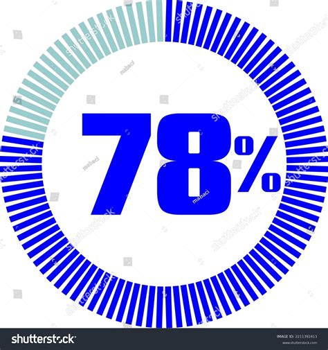 78 Percentage Round Pie Chart Economy Stock Vector (Royalty Free ...