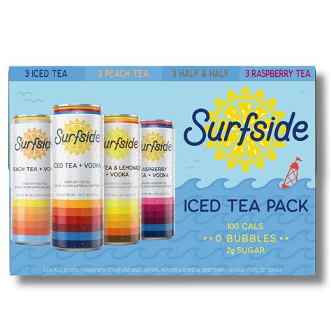 Surfside Iced Tea + Vodka Variety 12 Pack – Stateside Vodka