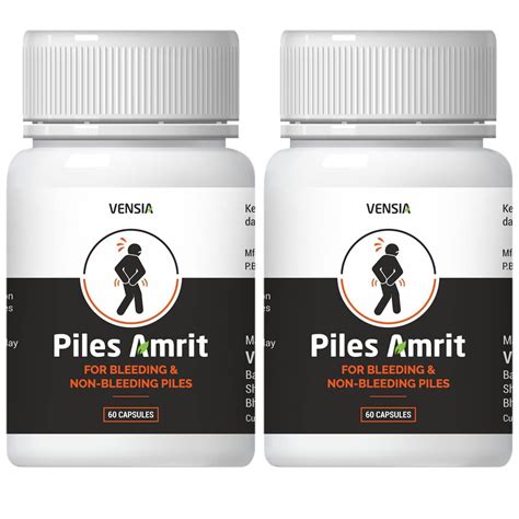 VENSIA Piles Amrit Capsules (60 pcs) - Fast-Acting Relief for ...