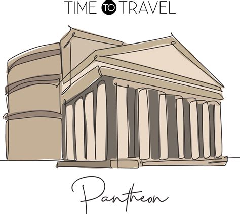 Roman Pantheon Drawing