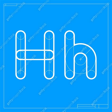 Blueprint sketch letter H logo with construction lines. 이미지 (1323455561) 일러스트, 무료 일러스트, 아이콘, 무료 ...