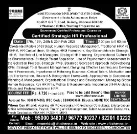 Central Footwear Training Institute - Skill Training Course