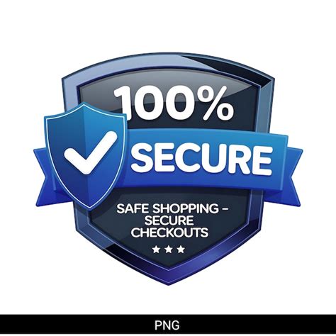 100 secure badge for safe shopping and secure checkouts | Premium AI ...