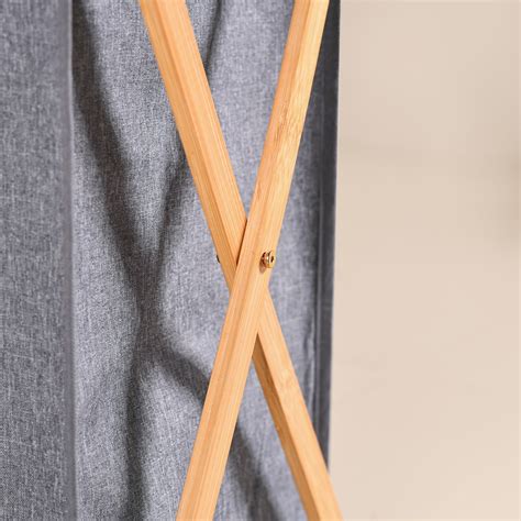 Foldable Cloth Laundry Basket Grey Online - Premium Basket | Nestasia