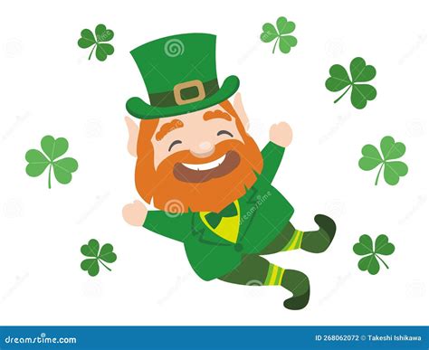 Vector St. Patrick’s Day Symbol Character with a Happy Smile and ...