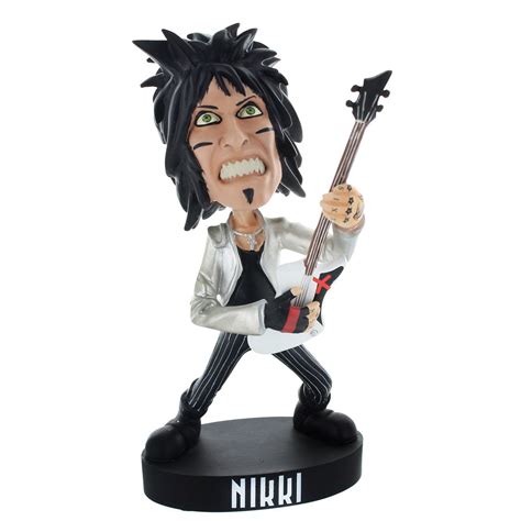 Motley Crue Locoape Nikki Sixx Resin Bobble Head Statue Head Knocker 375239 | Rockabilia Merch Store