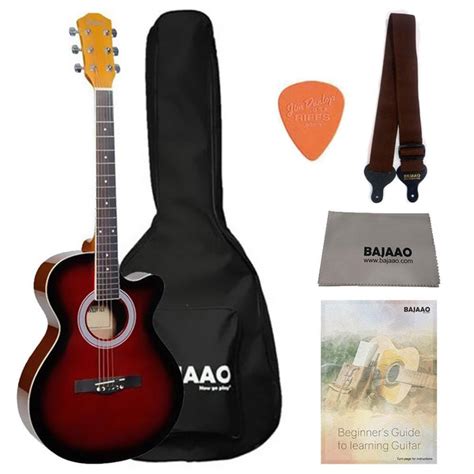 Buy Havana FA391c 39 inch Cutaway Acoustic Guitar with Gigbag, Strap ...