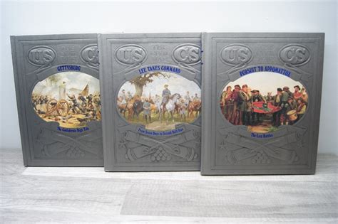 Time Life Books THE CIVIL WAR Boxed Set/3 Volumes Gettysburg/Appomattox ...
