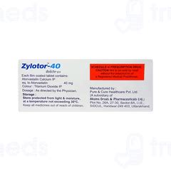 Zylotor 40 MG Tablet: Uses, Side Effects, Price & Substitutes