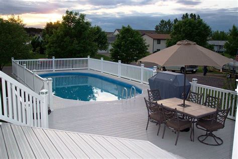 Oval Above Ground Pools With Decks • Decks Ideas