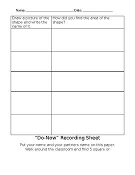 Image result for Do Now Activity Examples