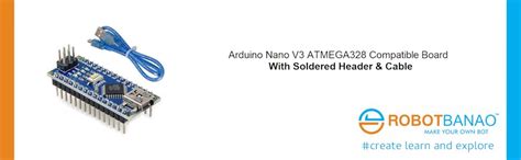 Robotbanao Nano V3 Board compatible, Nano v3 Board with Soldered Pins ...