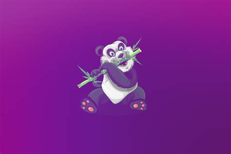 Download wallpaper 3456x2304 panda, art, bamboo, cute hd background