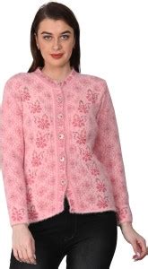 chatanya Embroidered Round Neck Casual Women Pink Sweater - Buy ...