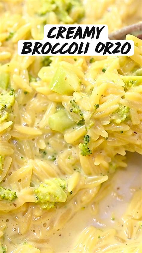 Broccoli and cheese orzo – Artofit