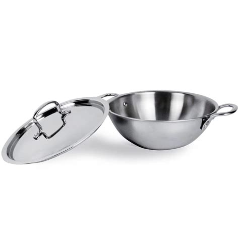 Heart Home Kadai with Glass Lid | Induction Riveted Handle | Heat ...