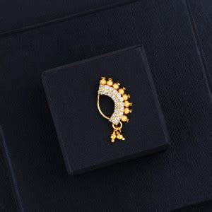 SILVER SHINE Gold-plated Plated Alloy Nose Ring Price in India - Buy ...